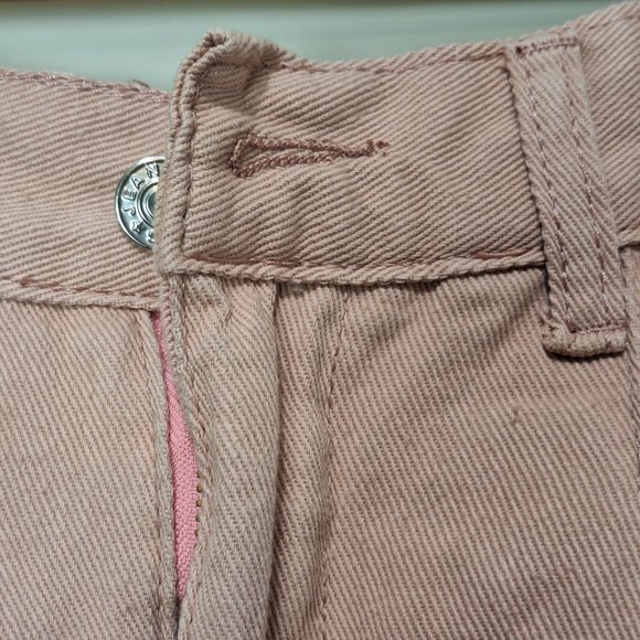 NWT Pink High Waisted Long Pleated Shorts - Picture 4 of 5